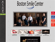 Tablet Screenshot of bostonsmilecenter.com